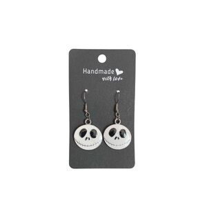 Handmade The Nightmare Before Christmas Jack Skellington Skull Earrings